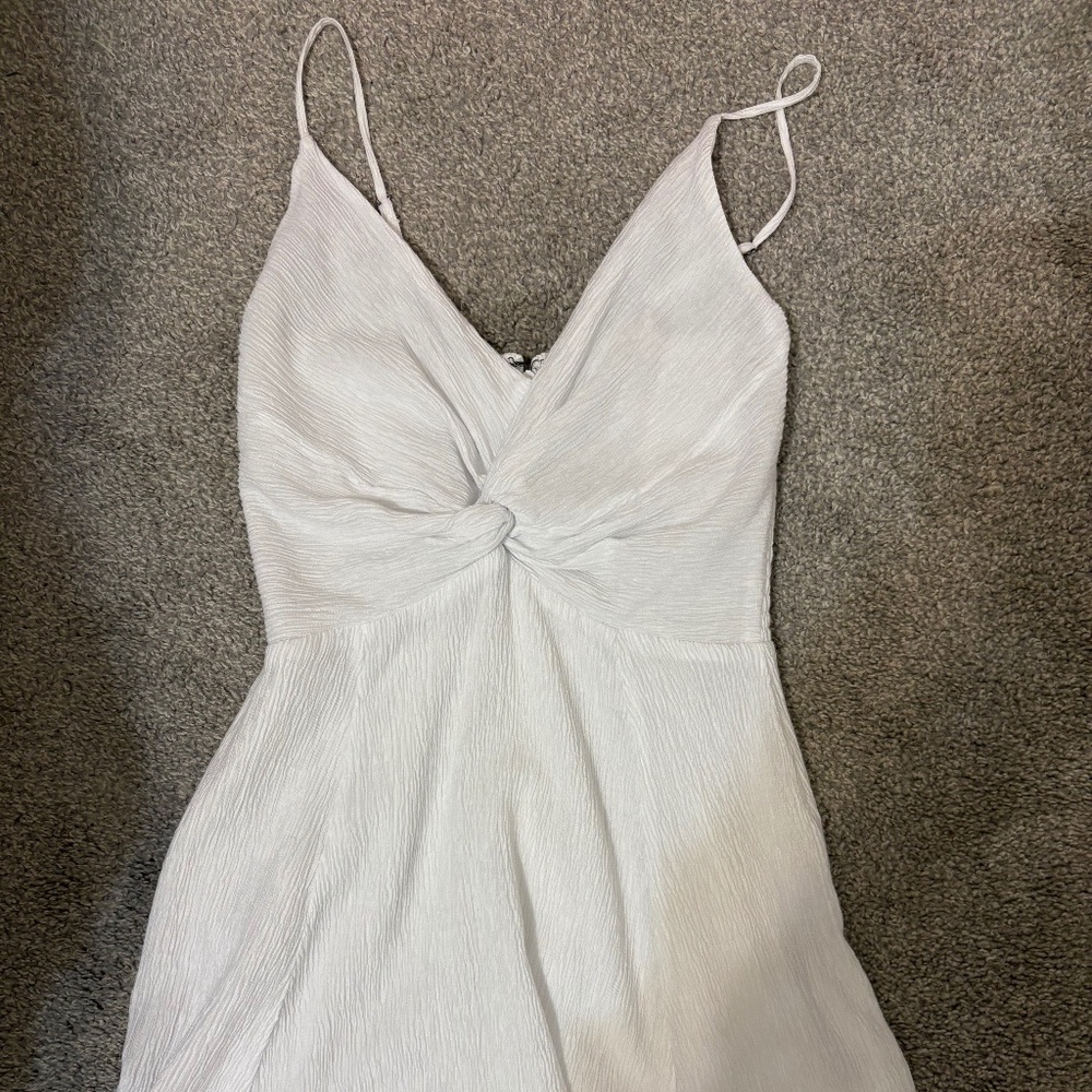 White Abercrombie twist front sundress